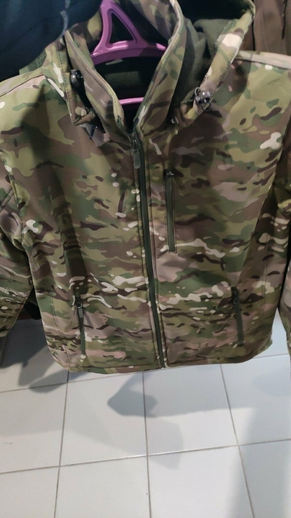 Тактична зимова куртка Softshell MTP мультикам, фото №4