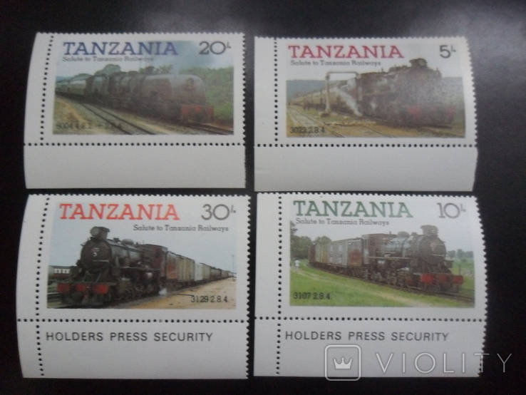 Z.D. Transport. Tanzania. Trains. MNH series