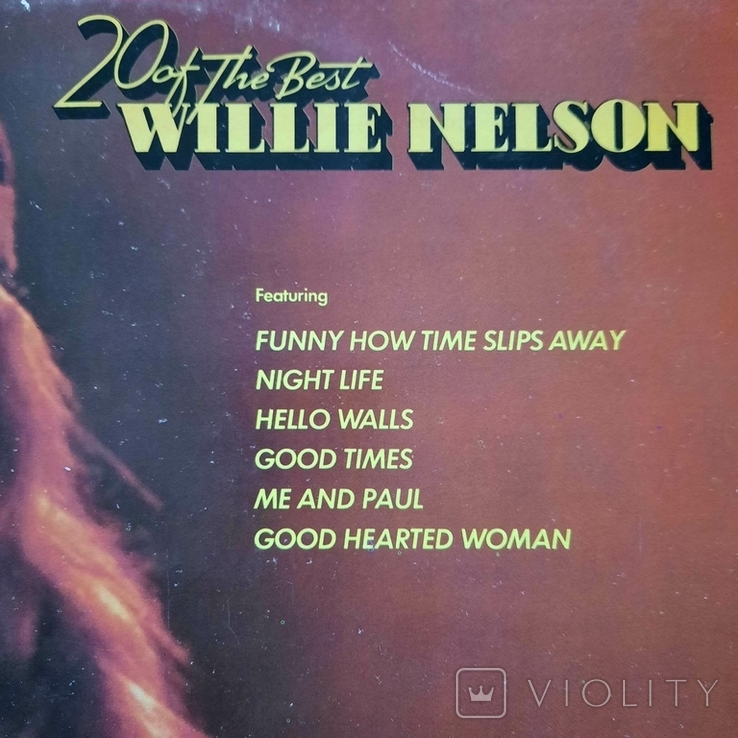 Willie Nelson / 20 Of The Best / 1988 / AMIGA / Vinyl / LP / Compilation / Stereo, photo number 5