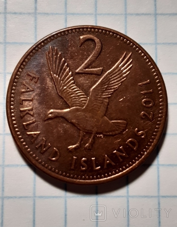 Монета Фолклендські острови 2 пенса, photo number 3
