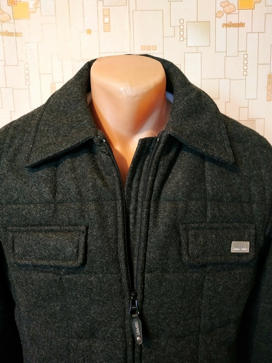 Тепла зимня суконна куртка ESPRIT вовна віскоза p-p прибл. M-S (відмінний стан), фото №5