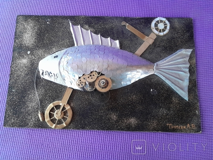 Композиция Рыба металлическая, фото №3