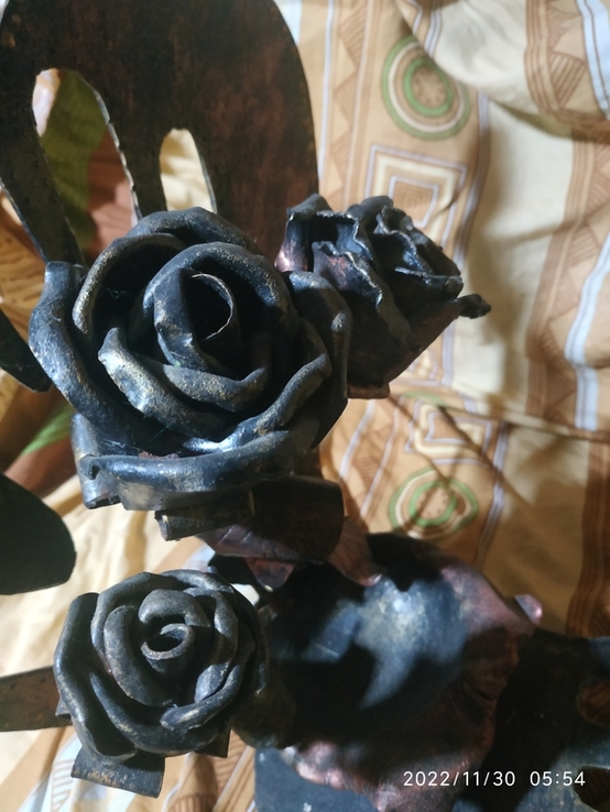 Кований виріб Рука серце і троянди, photo number 9