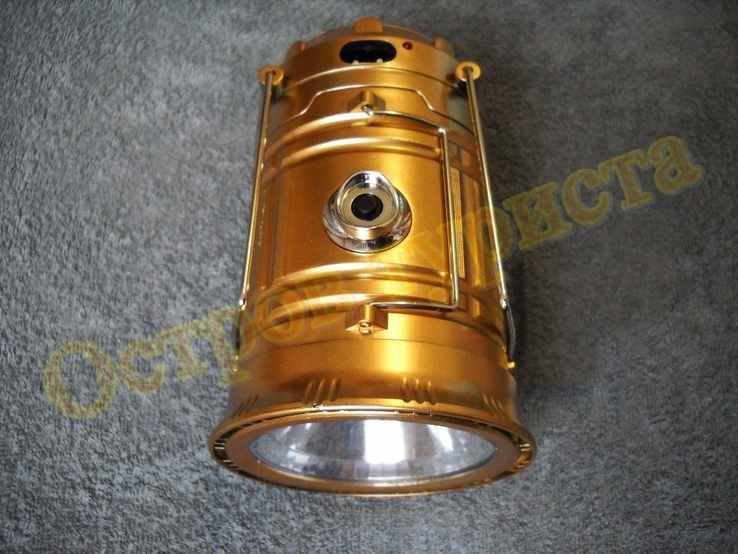 Кемпинговая LED лампа-фонарь SH-5800T Power Bank, солнечная панель, photo number 4