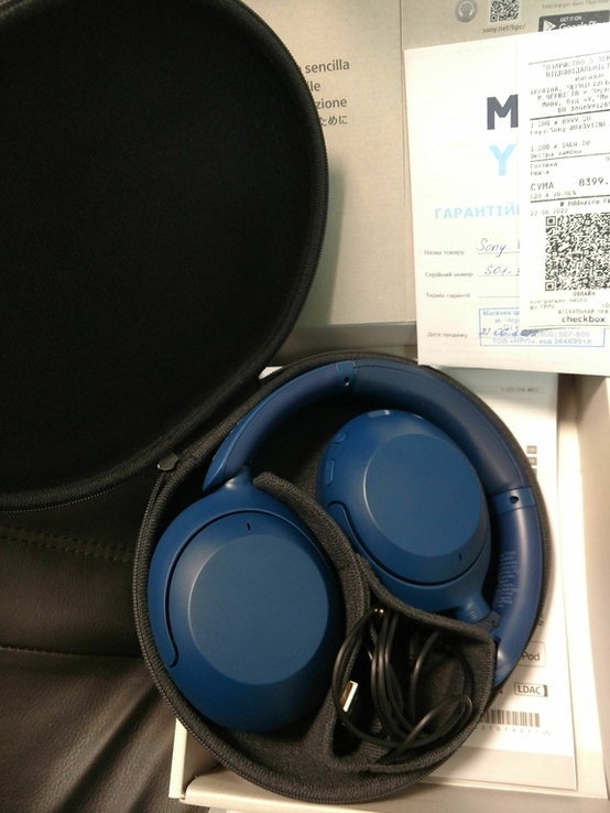 Новые bluetooth наушники с микрофоном Sony WH-XB910N, фото №4