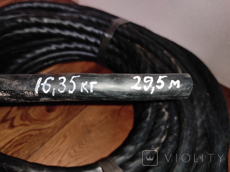 Шахтный кабель КОГВЭШ 3х6+1х4+1х2,5 (29,5м), фото №6