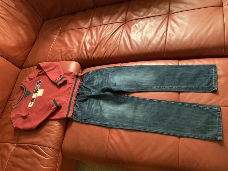 Комплект тёплый:реглан Франция, джинсы, 9-10 лет/134-140, photo number 10