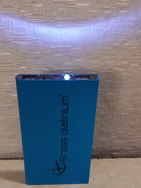 Батарея мобильная Fitness platinium Power Bank 20000mAh, numer zdjęcia 3