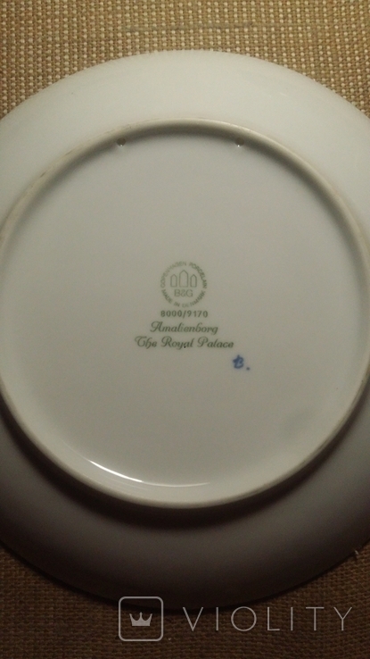 Коллекционая тарелка Royal Copengagen Королевский дворец 23 см. ДАНИЯ 1970г, фото №3