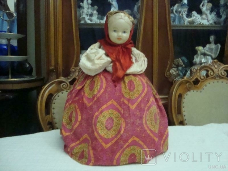Старинная Кукла СССР на Самовар Чайник Грелка, фото №2