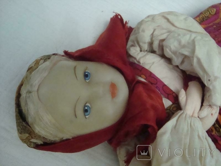 Старинная Кукла СССР на Самовар Чайник Грелка, фото №6