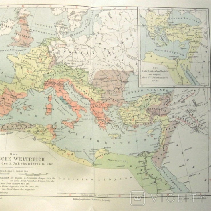 Римская империя. во 2-м веке, 244х 305 мм,1910-е гг, нем. язык