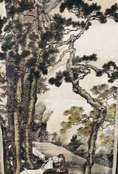 Шовкова картина. Старий Китай., фото №8