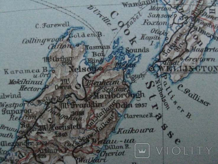 Новая Зеландия, острова. 160х244 мм, 1910-е годы, фото №5