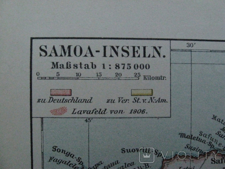 Самоа, острова. 160 х 244 мм, 1910-е годы, фото №4