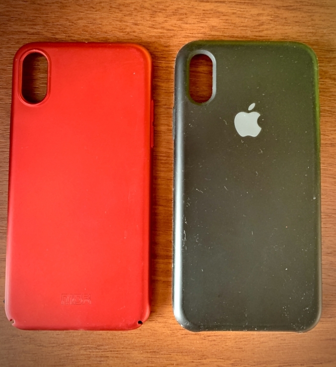 Два чехла Apple Iphone X черный оригинал красный, photo number 2