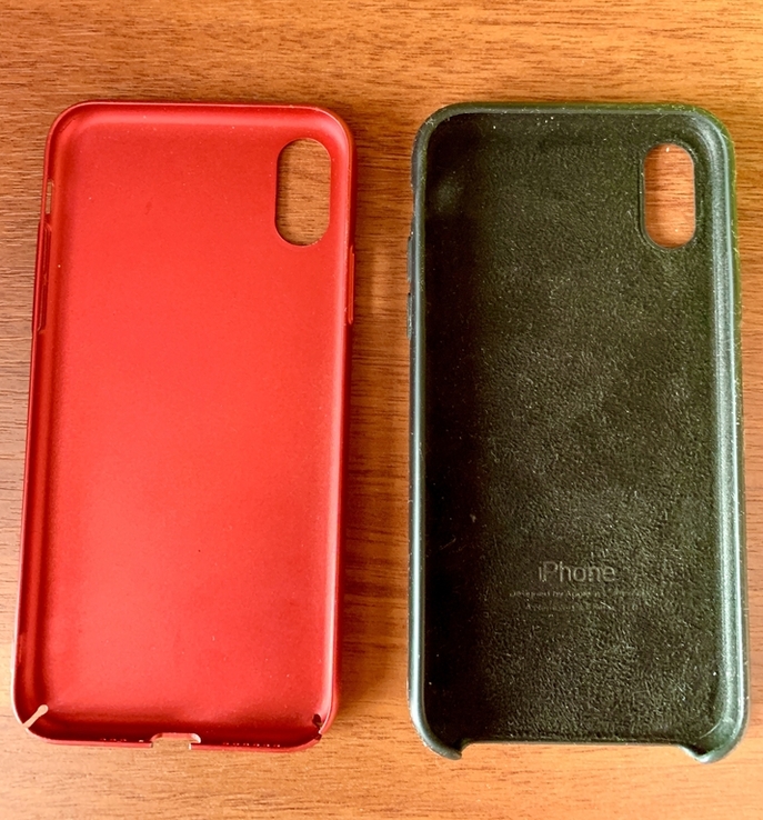Два чехла Apple Iphone X черный оригинал красный, photo number 3