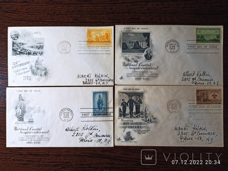 74 конверта КПД 1947-1951 года США, photo number 4