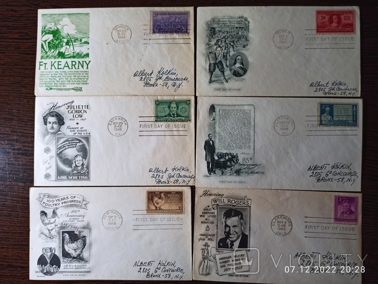 74 конверта КПД 1947-1951 года США, photo number 9