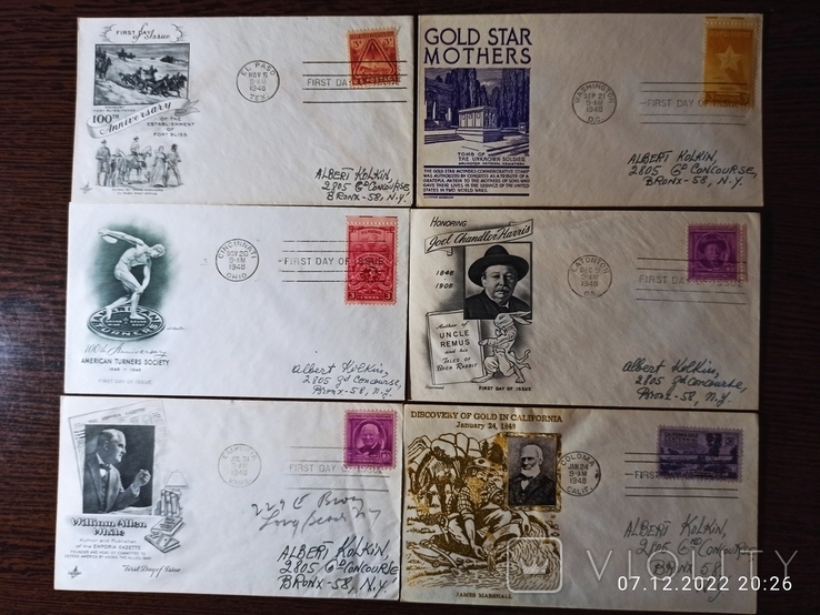 74 конверта КПД 1947-1951 года США, photo number 11