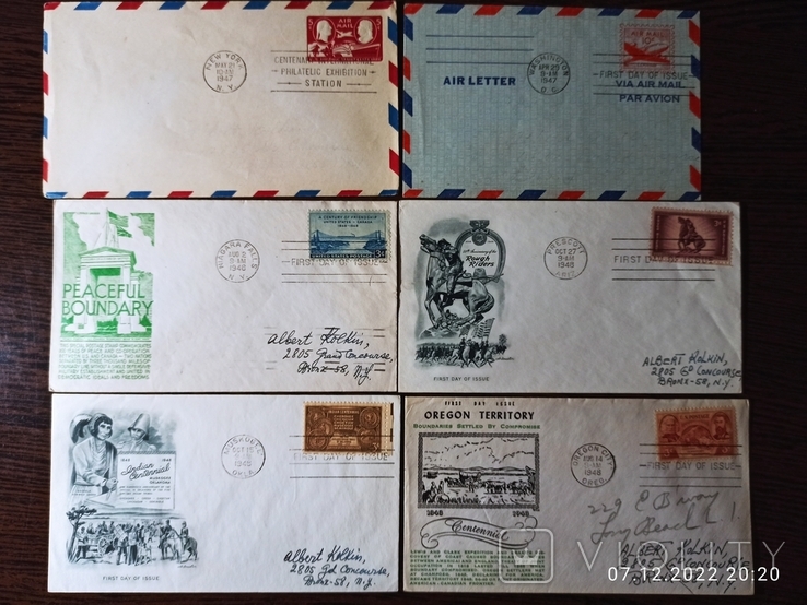 74 конверта КПД 1947-1951 года США, photo number 13