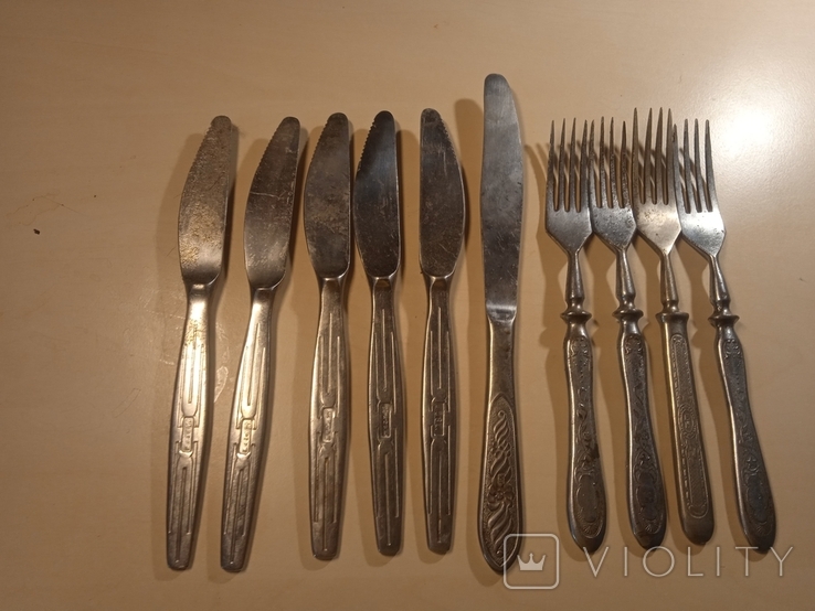 Soviet Vintage Metal Kitchen Tools, Set of 6 Kitchen Utensils