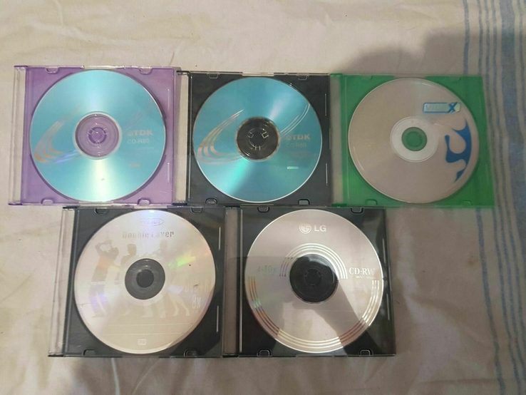 Чистие новые диски для записи 55 штук, фото №6
