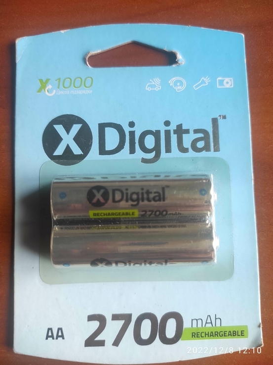 Аккумуляторы X-digital 2700, фото №2