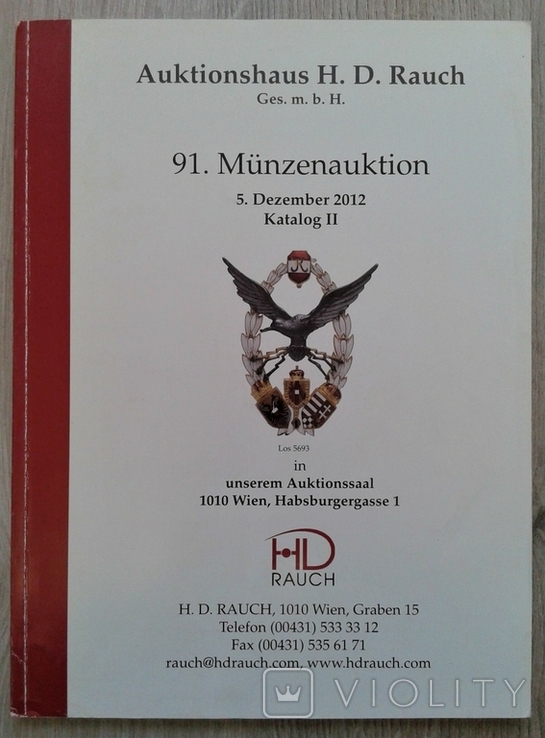 Каталог аукціонник Настольних Медалей,Орденів та Відзнак. Munzenauktion, фото №3