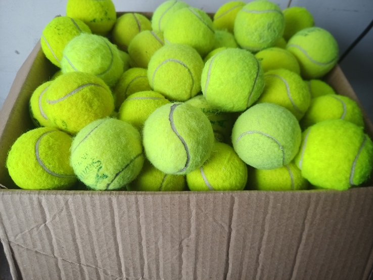 Тенісні м'ячі без кошика 54шт., фото №4