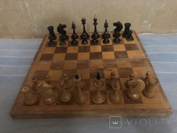 Шахматы СССР деревянные большие, фото №4