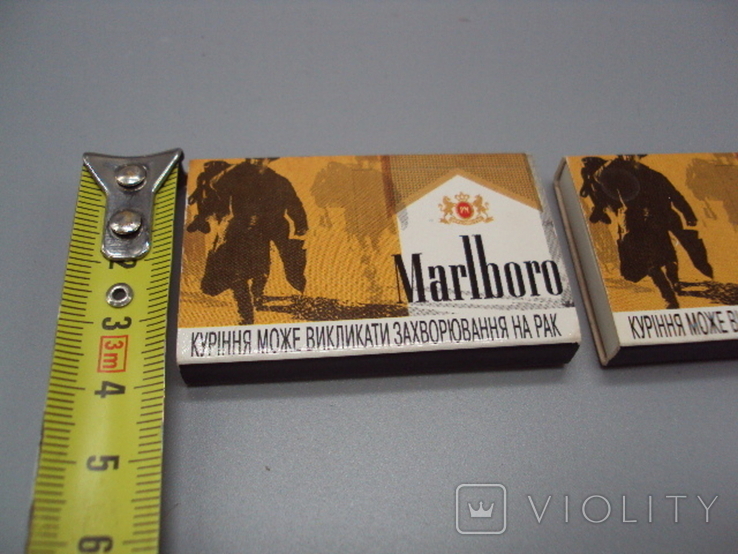 Marlboro matches, size: 3.8 x 5.4 cm, lot: 2 pcs, photo number 4