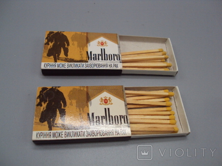 Marlboro matches, size: 3.8 x 5.4 cm, lot: 2 pcs, photo number 8