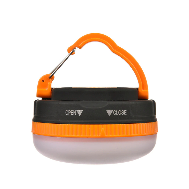 Кемпинговый фонарь лампа YJ-711 Orange с крючком и магнитным креплением SMD 3*AAA, фото №3