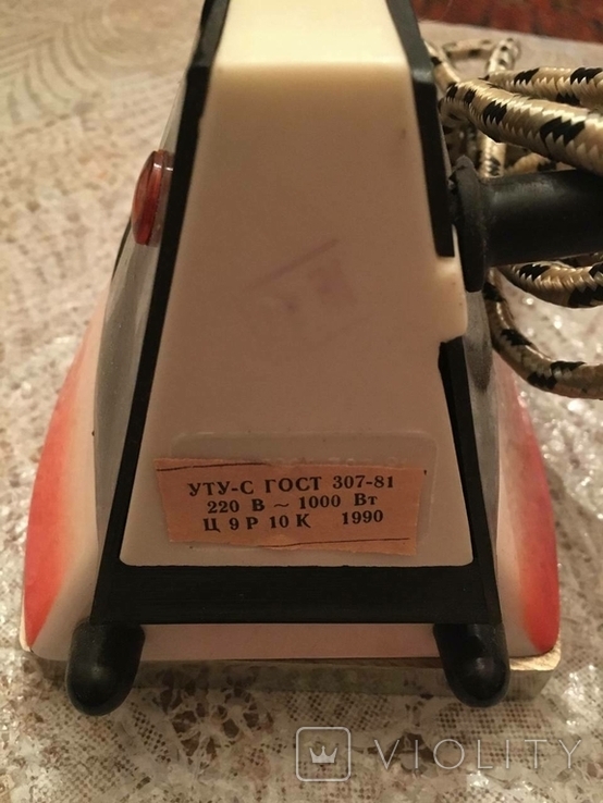Electric iron 220 V ~ 1000 W. 1990., photo number 4