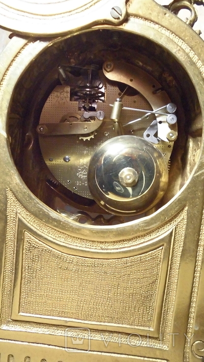 Каминные бронзовые часы Imperial. Итальянский Модерн, фото №9