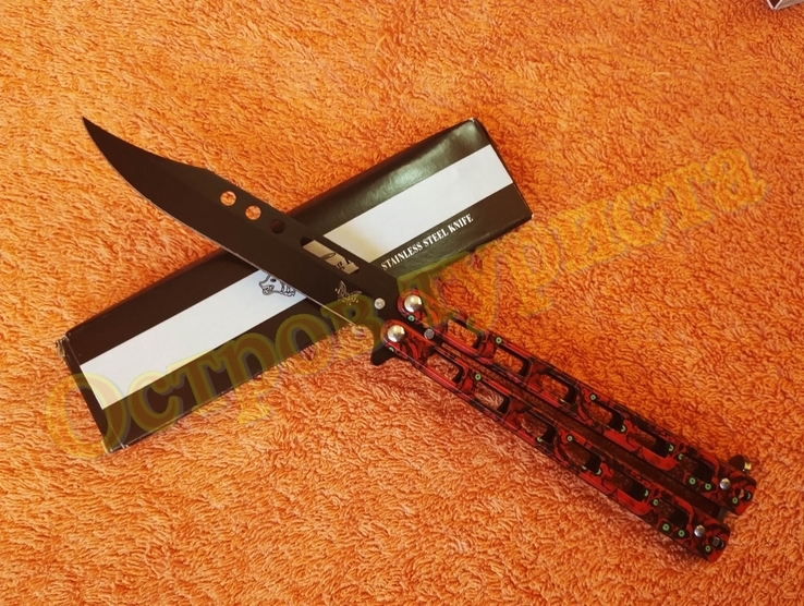 Нож бабочка складной нож балисонг RG-225, photo number 2