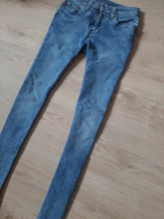 Модные мужские зауженные джинсы Levis 519 оригинал в хорошем состоянии, фото №3