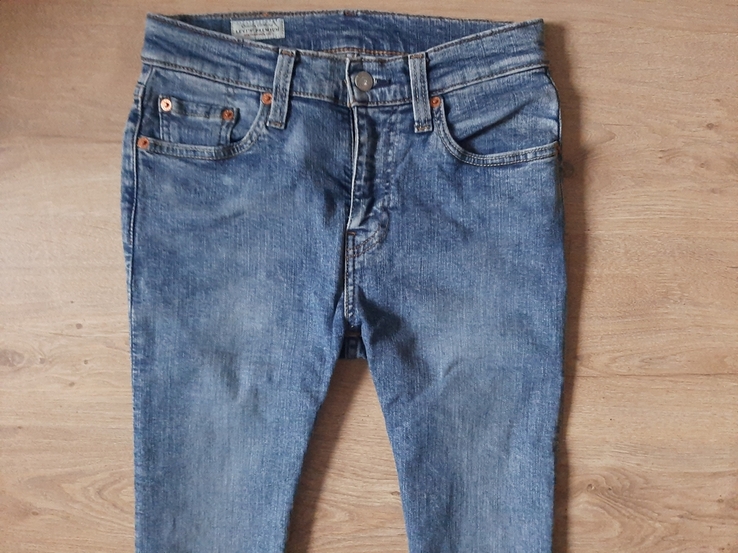 Модные мужские зауженные джинсы Levis 519 оригинал в хорошем состоянии, фото №4