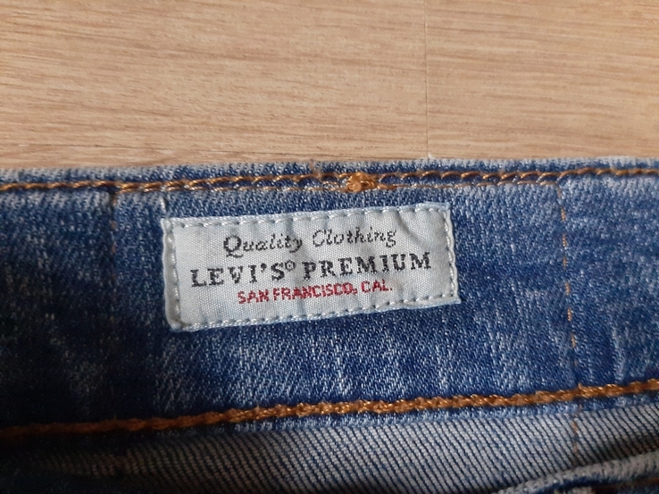 Модные мужские зауженные джинсы Levis 519 оригинал в хорошем состоянии, фото №5