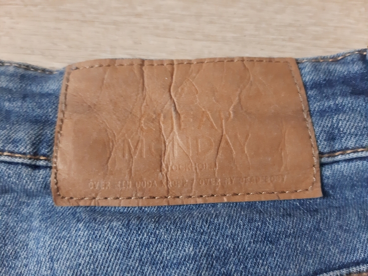 Модные мужские зауженные джинсы Cheap monday оригинал в отличном состоянии, numer zdjęcia 9