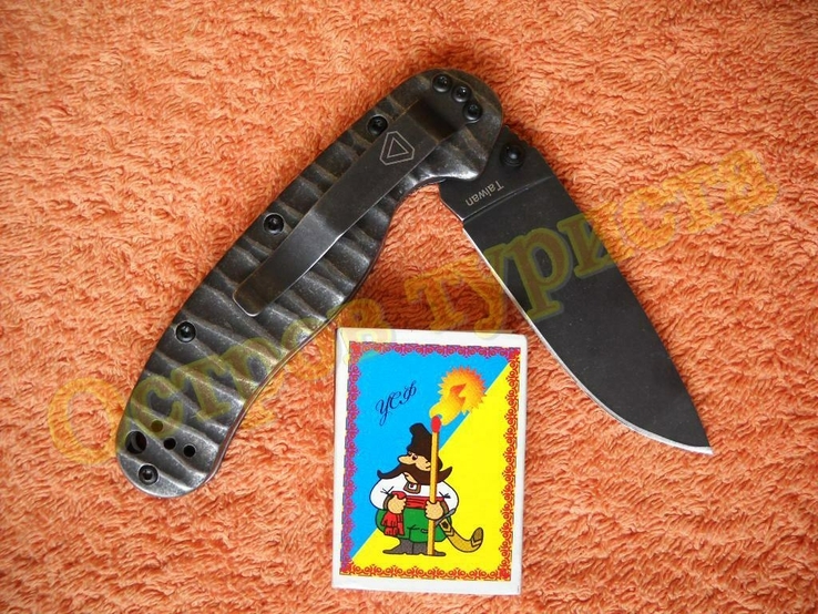 Нож складной Ontario Rat Model 2 металлическая рукоять клипса реплика, фото №6