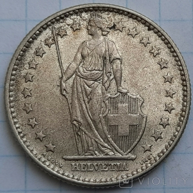 Швейцария 2 франка, 1965, фото №2