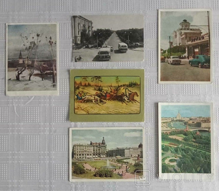 Комплект открыток СССР ИЗОГИЗ, фото №2