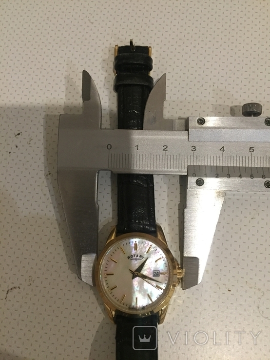 Кварцевые женские часы с перламутровым циферблатом Rotary в подарочном футляре, фото №6
