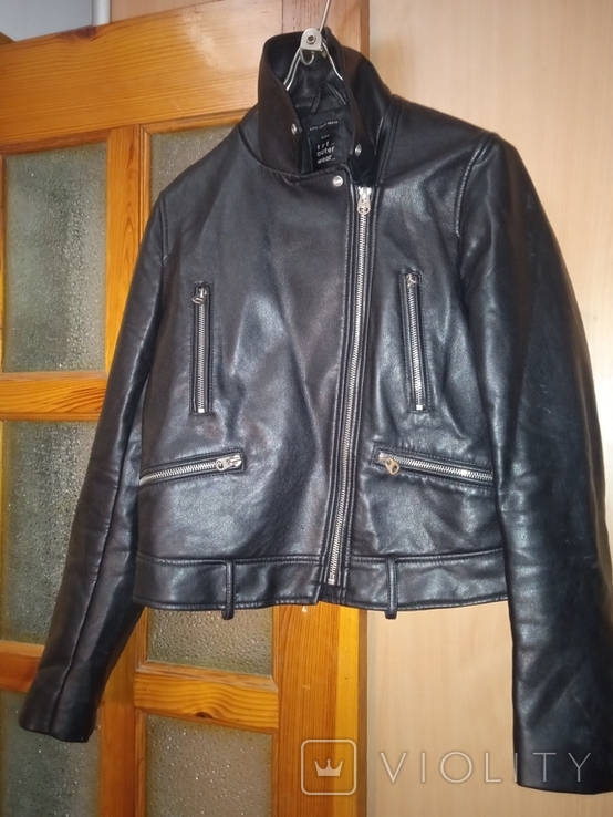 Женская байкерская куртка ZARA USA размерM, photo number 7
