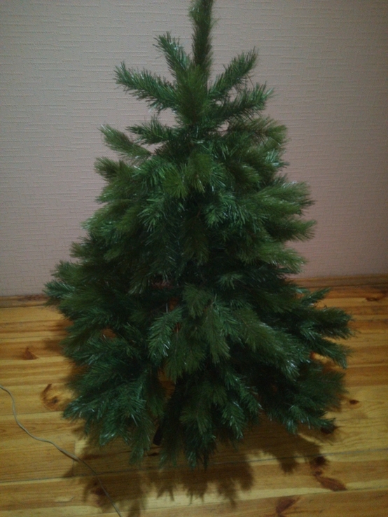 Штучна новорічна ялинка 130 см зелена, фото №2
