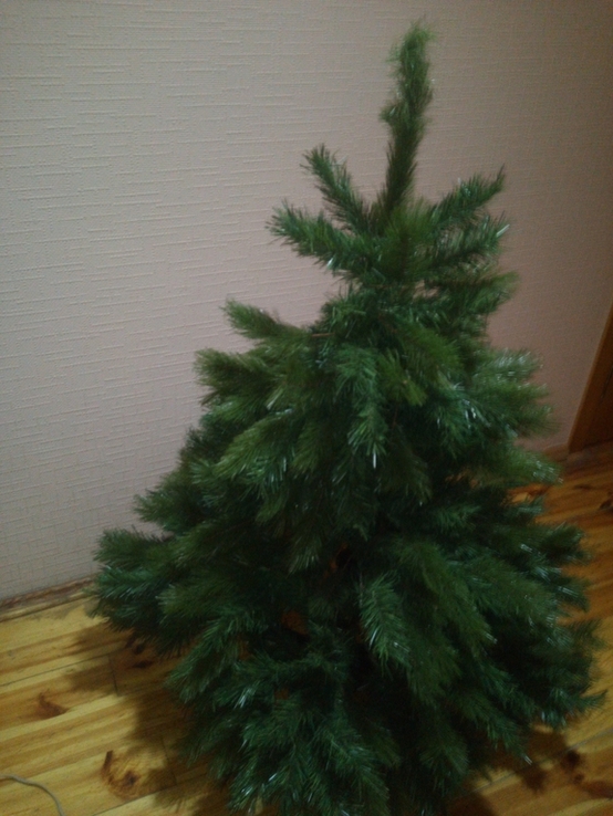 Штучна новорічна ялинка 130 см зелена, фото №3