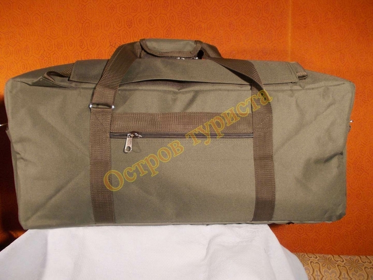 Сумка рюкзак военная дорожная 1224 хаки 70 литров, фото №7