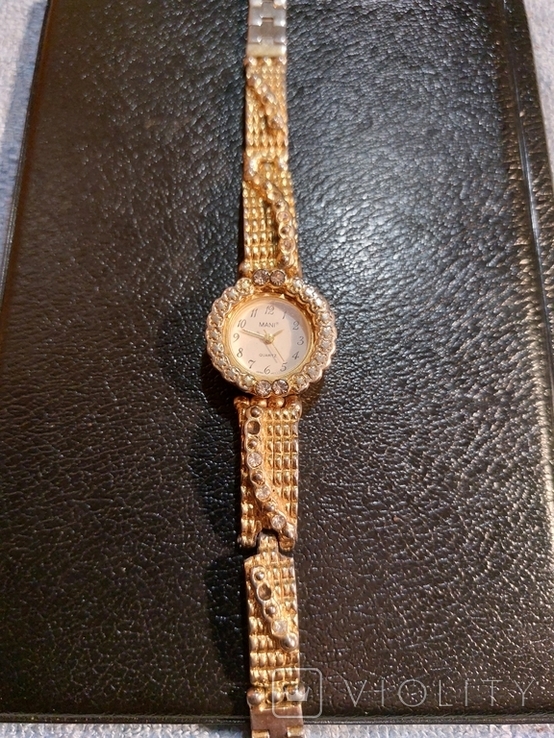 Часы mani guartz Gold plated, фото №9
